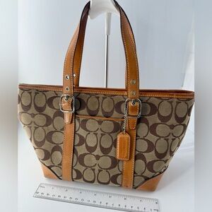 Coach monogram mini tote bag - amazing vintage!